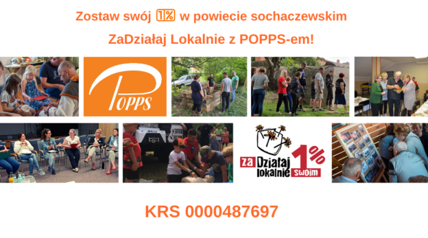 grafika zachęcająca do przekazania 1% dla POPPS