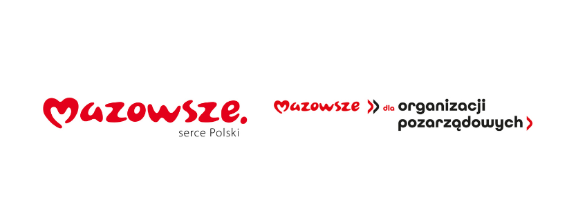 logotyp Mazowsze oraz programu wsparcia dla organizacji pozarządowych