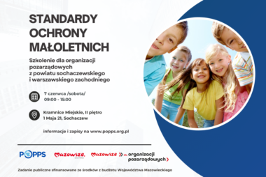 grafika zaproszenia na szkolenie ze Standardów ochrony Małoletnich